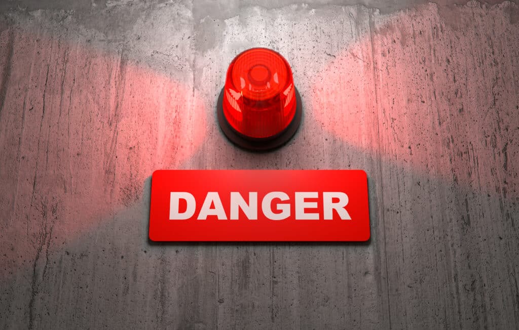veiligheidslabel Danger